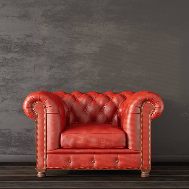 istock Red Chesterfield Armchair 1315611418