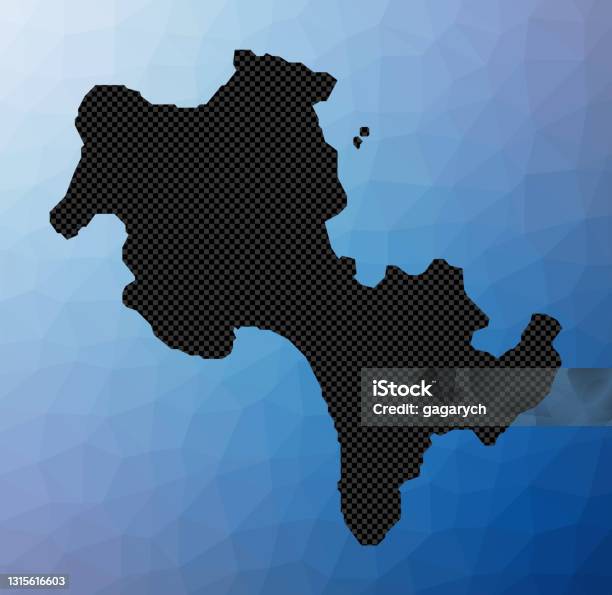 Ke Rung Border Map Koh Rong Geometric Map Stock Illustration - Download Image Now ...