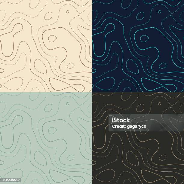 Topologicla Pattern Indesign Topography Patterns Stock Illustration - Download Image Now - Abstract ...