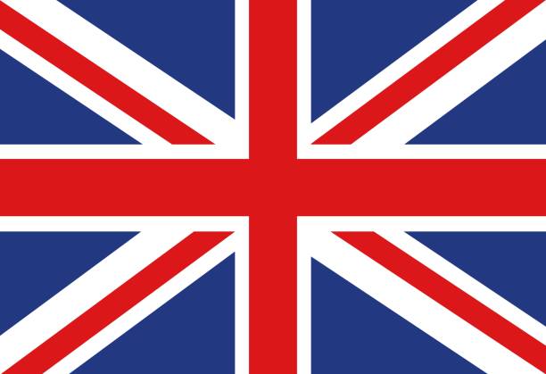 векторная иллюстрация британского флага - британский флаг stock illustrations
