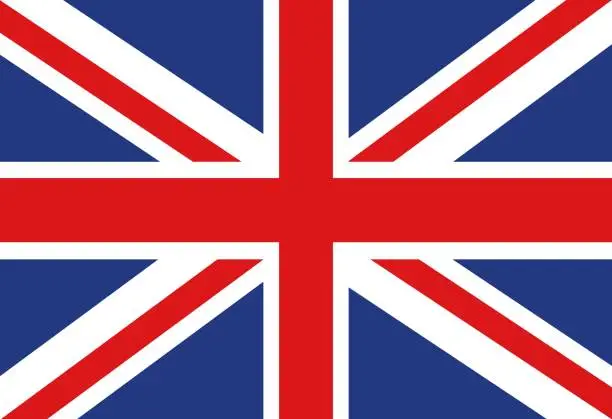 Vector illustration of Vector illustration of the British flag