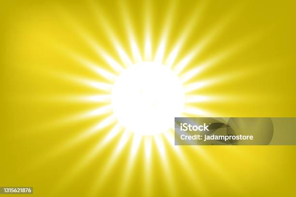Yellow Line For Sun Rays Sun Rays Yellow Vector Background Stock Illustration - Download Image ...
