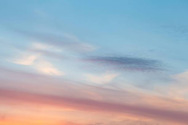 istock Sunset sky with multicolor clouds. Sky for replacement in architectural photography or 3d design. 1315623209