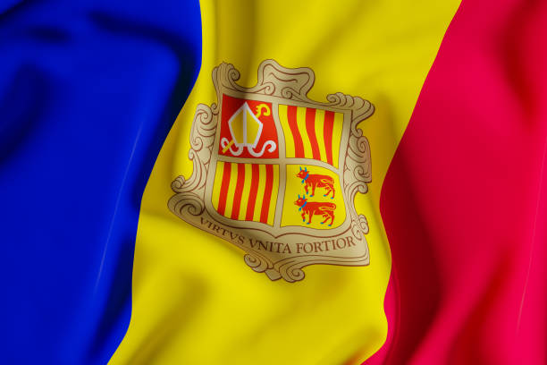 istock Andorra flag.3d illustration 1315637593