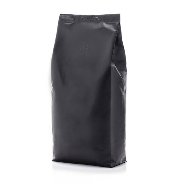 istock Realistic black coffee packaging mockup isolated on white background 1315642990