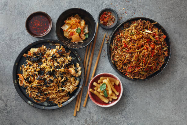 istock Spicy Korean Beef Noodles 1315653234