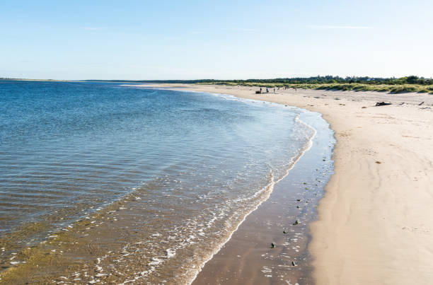 East Beach in Nairn, Scotland.
