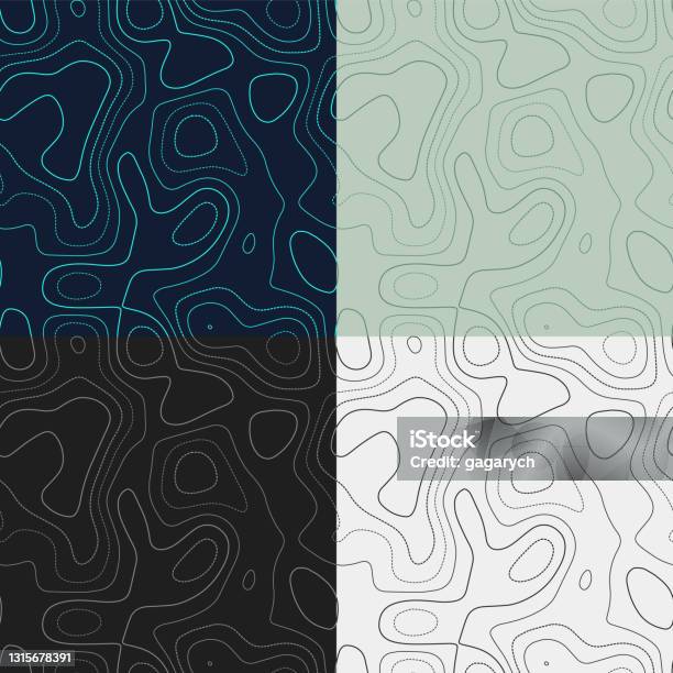 Topologicla Pattern Indesign Topography Patterns Stock Illustration - Download Image Now - Abstract ...