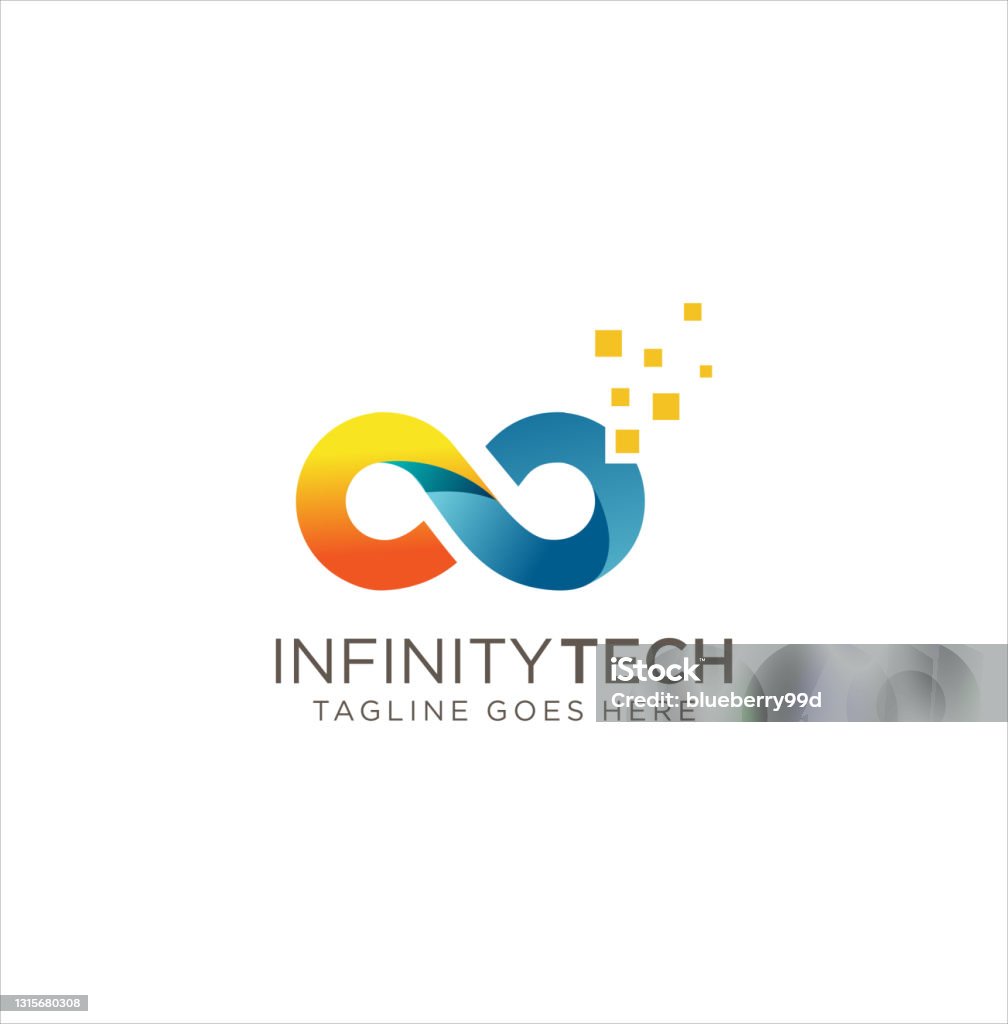 Infintech Design Infinity Tech Design Template Illustration Infinity With Color Gradient ...