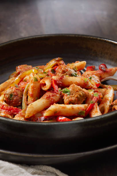 istock Sausage and Roast Pepper Penne 1315691266