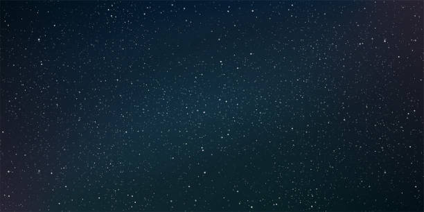 istock Realistic galaxy sky, Starry nights with bright shiny stars, Shining stars in the dark sky. 1315699215