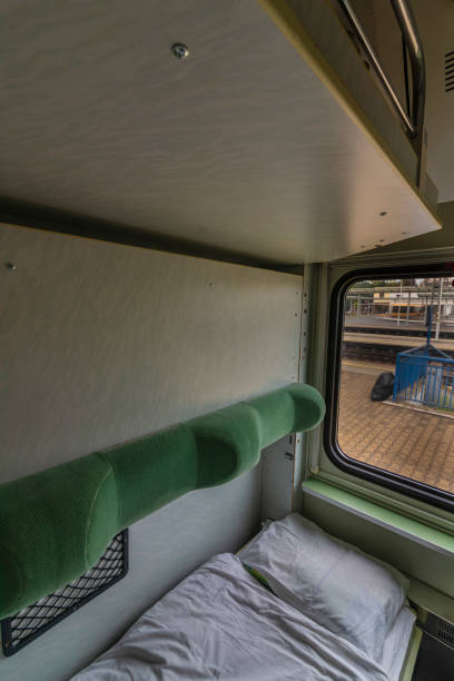 istock Single compartment in night fast train from Presov to Prague 1315702063