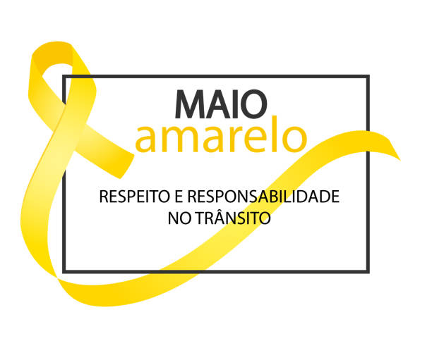 ilustrações, clipart, desenhos animados e ícones de maio amarelo. respeito e responsabilidade no trânsito em língua portuguesa - setembro amarelo