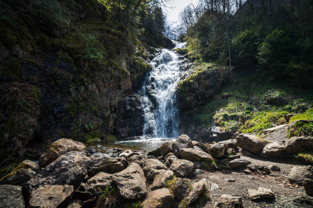 istock Leziou waterfall in the Ariege Pyrenees regional natural park 1315726280