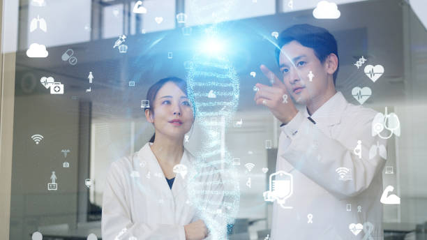 istock Genetic engineering concept. Regenerative medicine. Medical technology. Medtech. 1315733308