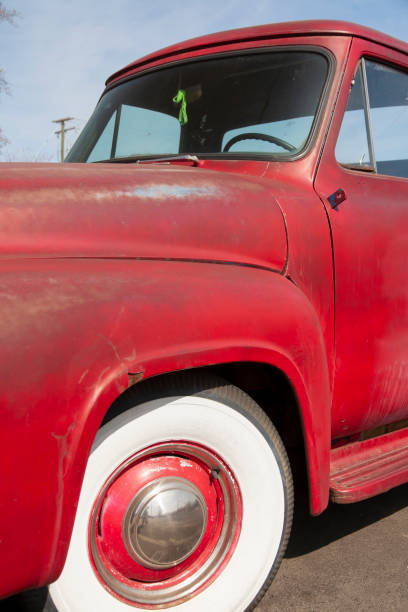 istock Classic American red pickup truck 1315738464