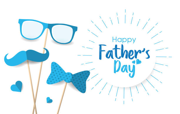 stockillustraties, clipart, cartoons en iconen met vaderdag - fathers day