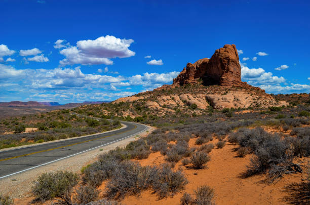 istock Road through Arches National Park in Utah, USA 1315752382