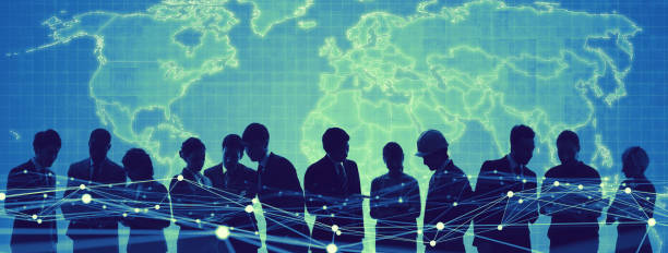istock Global communication network concept. Worldwide business. Human resources. 1315756655