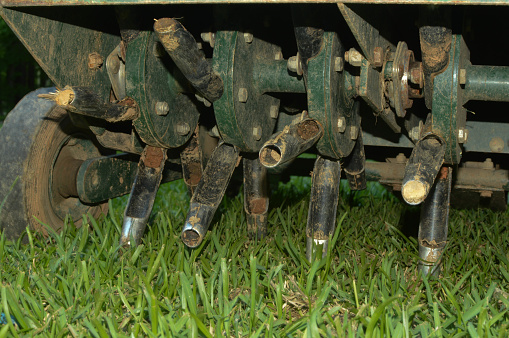 Aerator tines for lawn core aeration for warm-season and cool-season grasses