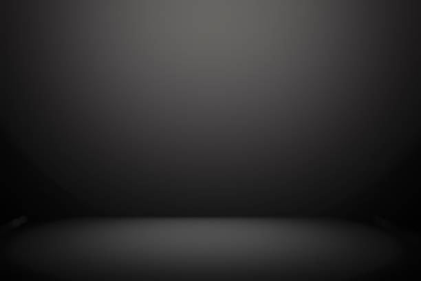 abstract black background, empty black gradient room studio background, abstract backgrounds, black background, black room studio background - fundo preto imagens e fotografias de stock