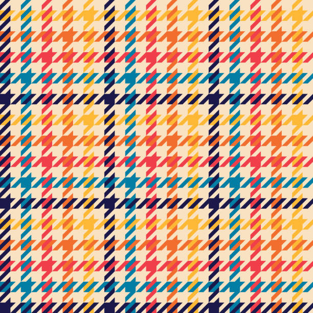 Houndstooth pattern seamless colorful vector graphic. Dog tooth tartan check plaid for scarf, coat, jacket, bag, blanket, throw, other modern spring autumn everyday casual fashion textile print. Houndstooth pattern seamless colorful vector graphic. Dog tooth tartan check plaid for scarf, coat, jacket, bag, blanket, throw, other modern spring autumn everyday casual fashion textile print. spring fashion stock illustrations