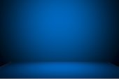 Abstract blue background, empty blue gradient room studio background, abstract backgrounds, blue background, blue room studio background