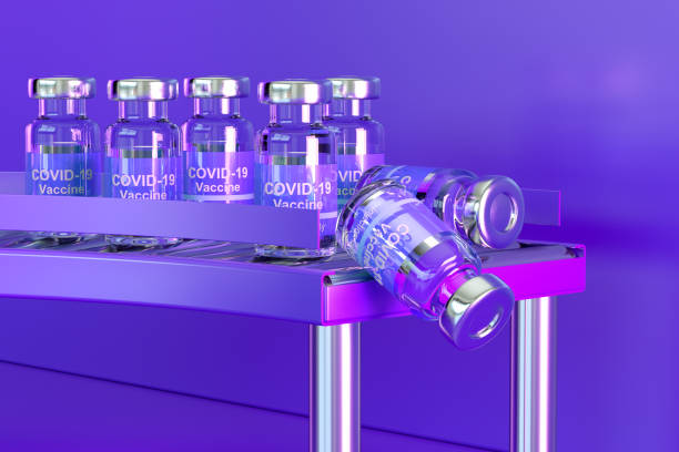 istock Covid-19 Vaccine, Production Line, Conveyor Belt 1315786667