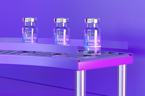 istock Covid-19 Vaccine, Production Line, Conveyor Belt 1315786794