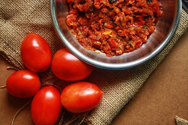 istock Delicious South Indian Tomato Curry or chutney 1315795026