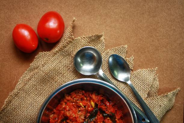 istock Delicious South Indian Tomato Curry or chutney 1315795038