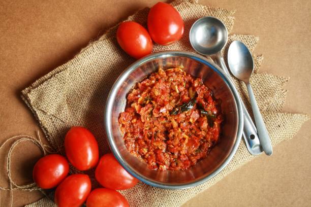 istock Delicious South Indian Tomato Curry or chutney 1315795098