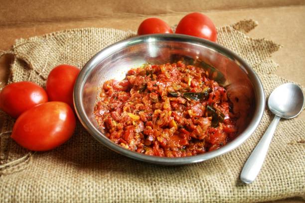 istock Delicious South Indian Tomato Curry or chutney 1315795102