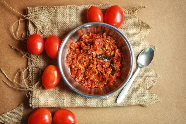istock Delicious South Indian Tomato Curry or chutney 1315795147