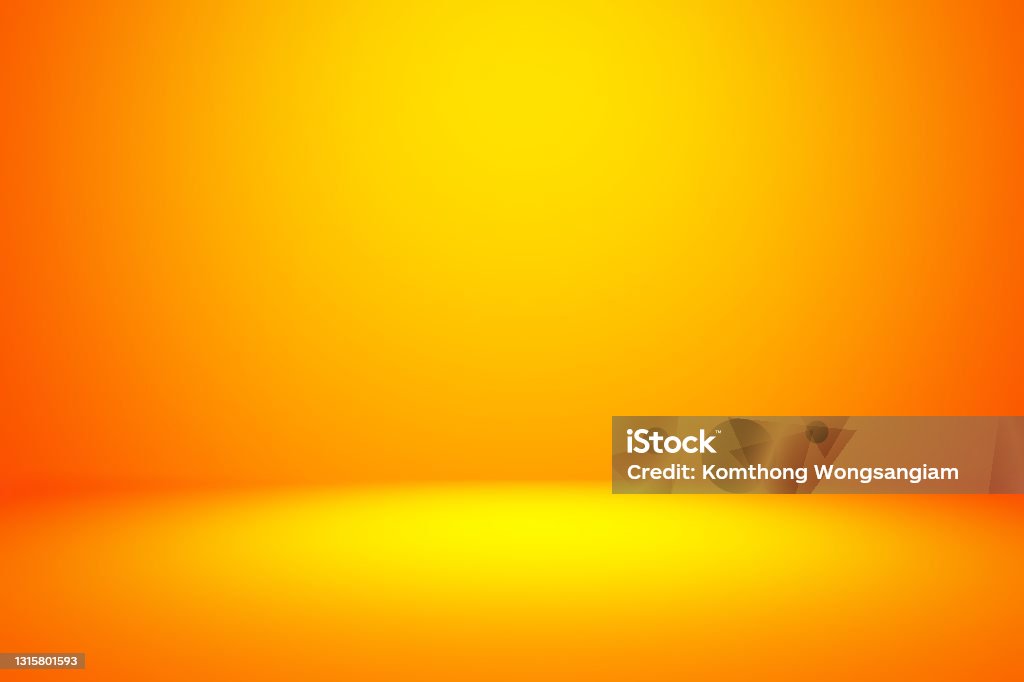 Empty Yellow Color Background Yellow Color Background Empty Yellow Gradient Room Background Abstract ...