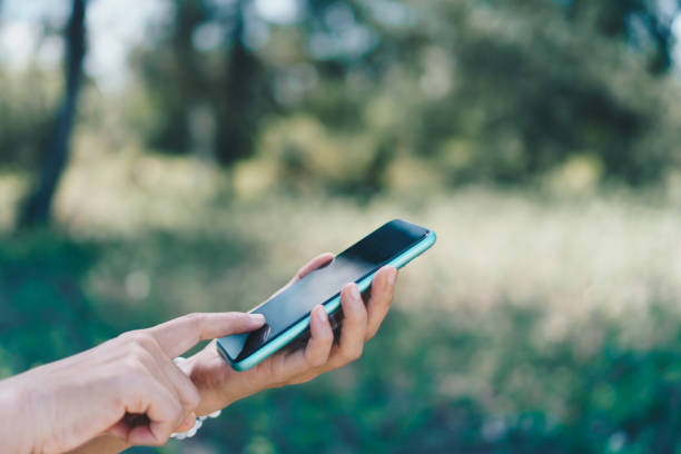istock Woman hand using smartphone to do work business, social network, communication concept. 1315803005