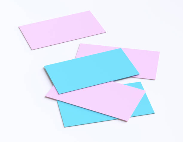 Business card template on white background