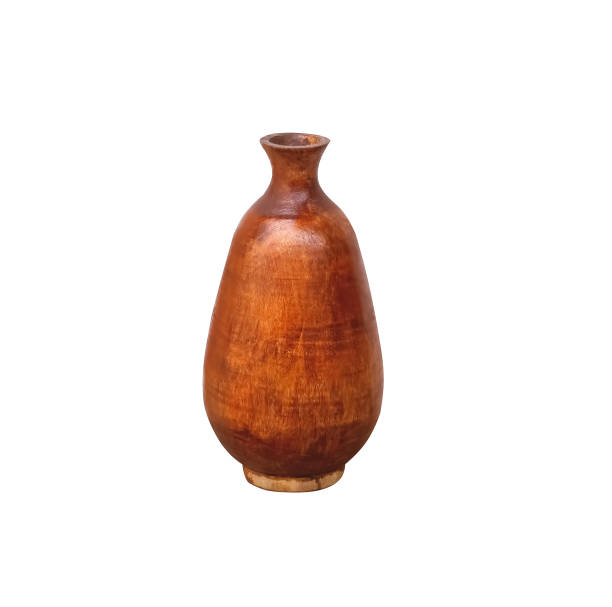 istock Vintage wood vase  isolate on white background ,  clipping path 1315805751