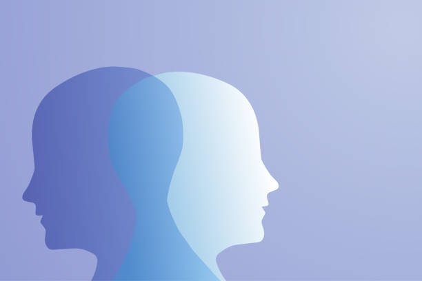 istock A metaphor for mental bipolar disorder. Two-faced. Split personality. The concept of mood disorder. 1315810402