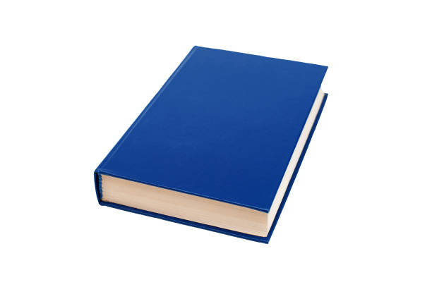 istock One book blue cover isolated on white background 1315811381