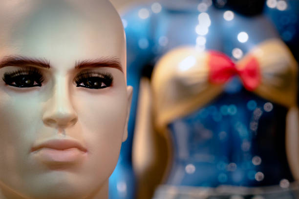 istock Man mannequin and female mannequin breasts 1315821642