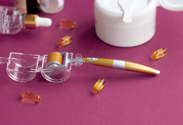 istock Cosmetological mesoscooter for home use. A tool for eliminating wrinkles. 1315840513