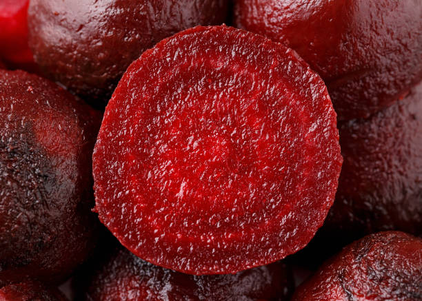 istock Organic Beet, Beetroot slices. Macro photo, background, texture 1315840881