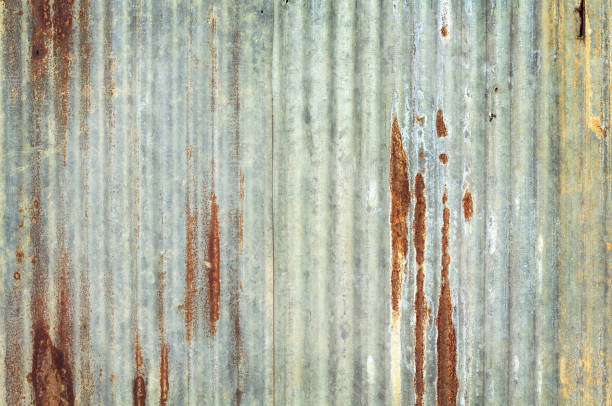 istock Old zinc vintage fence wall texture for background, pattern of rusty on metal panel. 1315847657