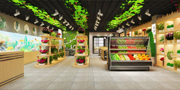 istock 3d render of fruits and vegetable grocery 1315848758