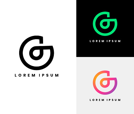 G Logo set. Buy this Logo and Modify and use as your Company Logo or for your clients.  Cheapest Logo set on the market. But It's rich in design and perfect for branding. Each logo comes with a white on dark background and a colored version.