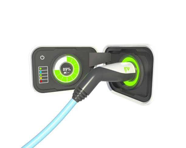 istock 3D Illustration, EV Charging Connectors and Charging Socket for your Electric Vehicle on white background with clipping path 1315857916