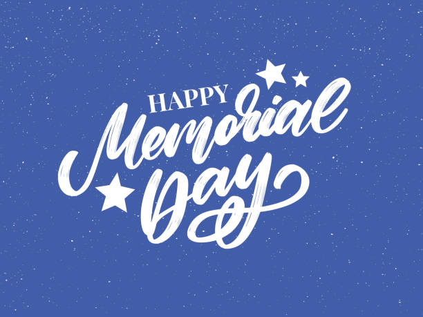istock Happy Memorial Day - Stars and Stripes Letter 1315858936