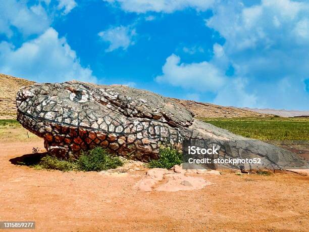 Lizard Head Rock Stock Photo - Download Image Now - Algeria, Animal Body Part, Animal Head