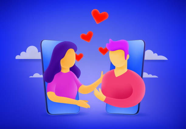 istock Two young lesbian woman in love. 3d style cute illustration 1315860578